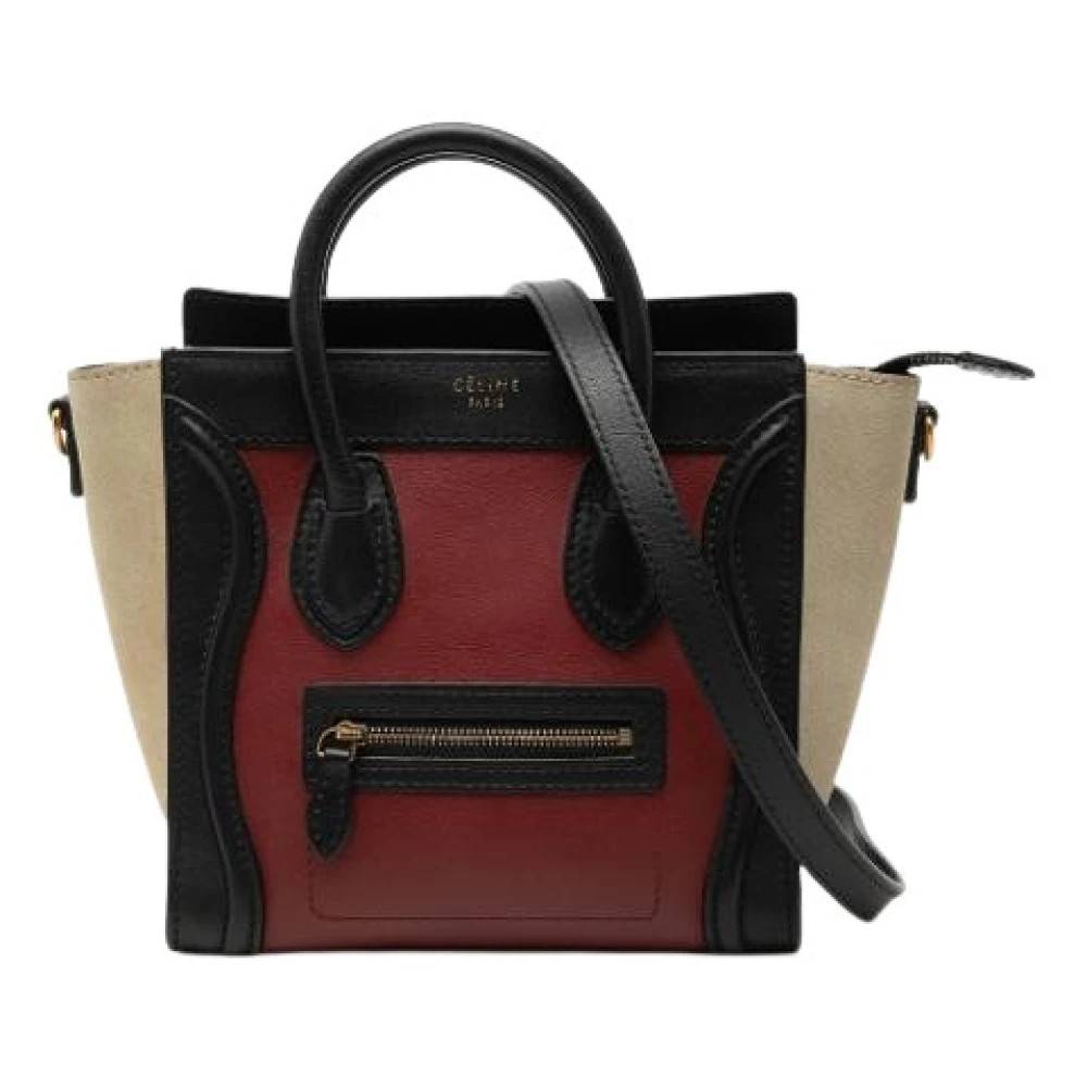 Celine Vintage Pre-owned Nano Luggage Tote - Vintage - Dame - Flerfarvet - ONE SIZE - Uld