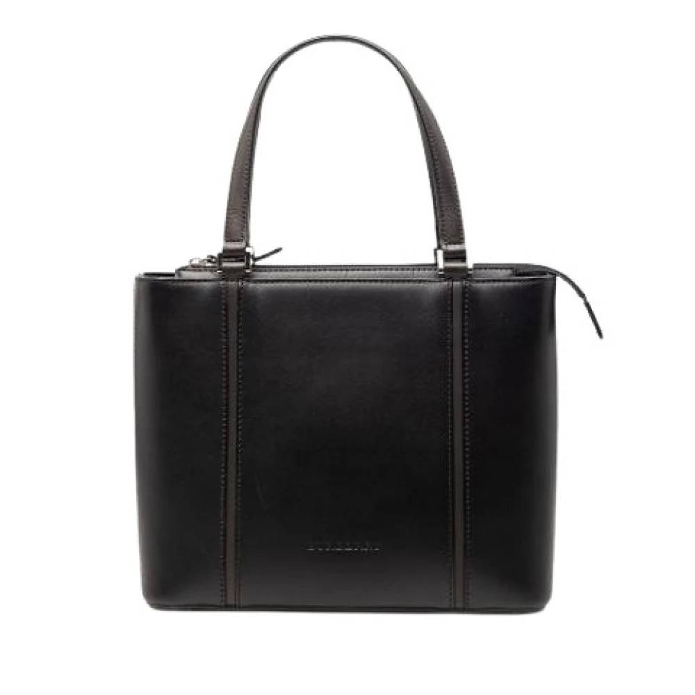 Burberry Vintage Pre-owned Vintage Håndtaske - Vintage - Dame - Sort - ONE SIZE - Læder