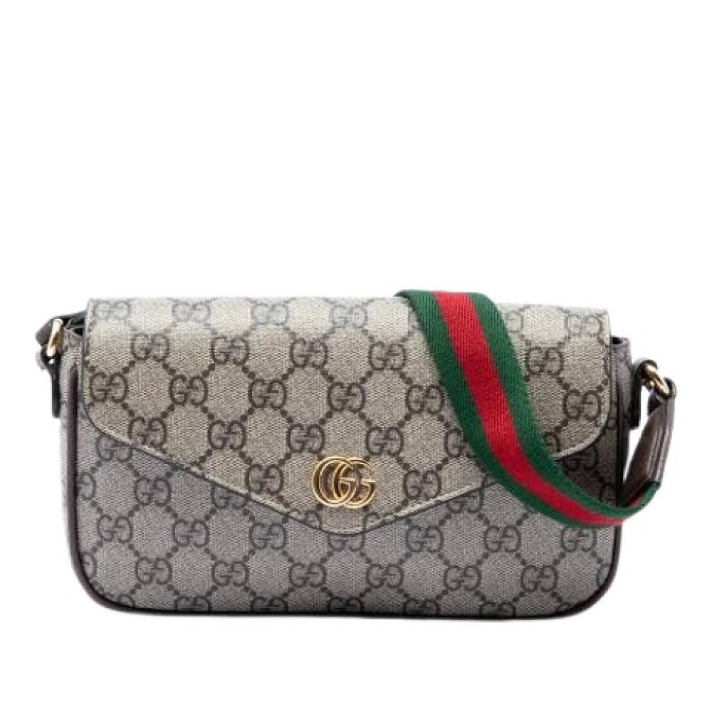 Gucci Vintage - Pre-owned Canvas Crossbody Bag Vintage - Dam - ONE Size - Läder