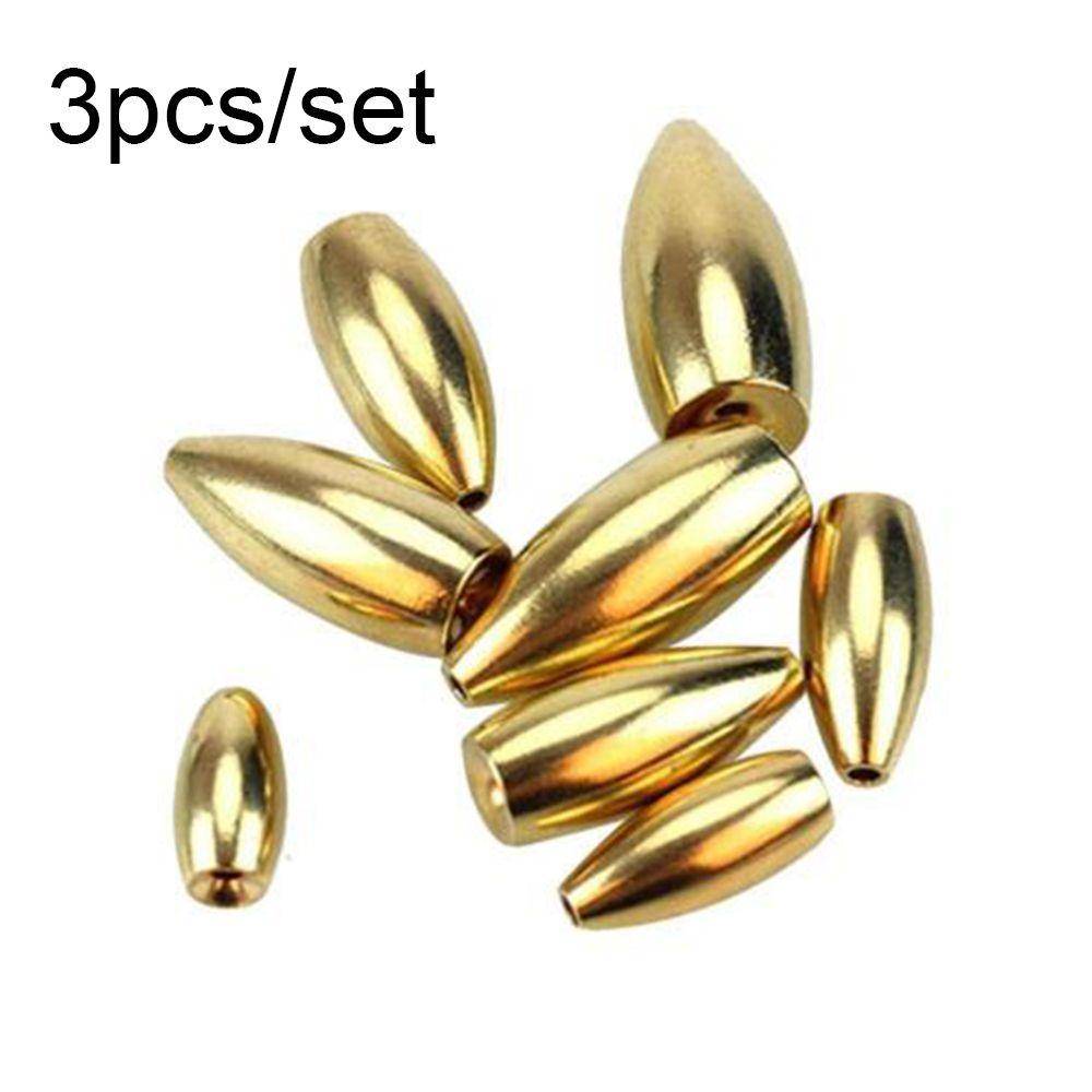 Round Shot Weights Additional Weight Brass Sinker Fishing Lead fall Hook Connector