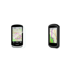 Garmin Edge 1030/1030 Plus Skærmbeskyttelse og Sort Silikone Cover