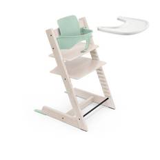 Stokke Tripp Trapp matstol i bok & babyset/bygel + bricka, valfri färg