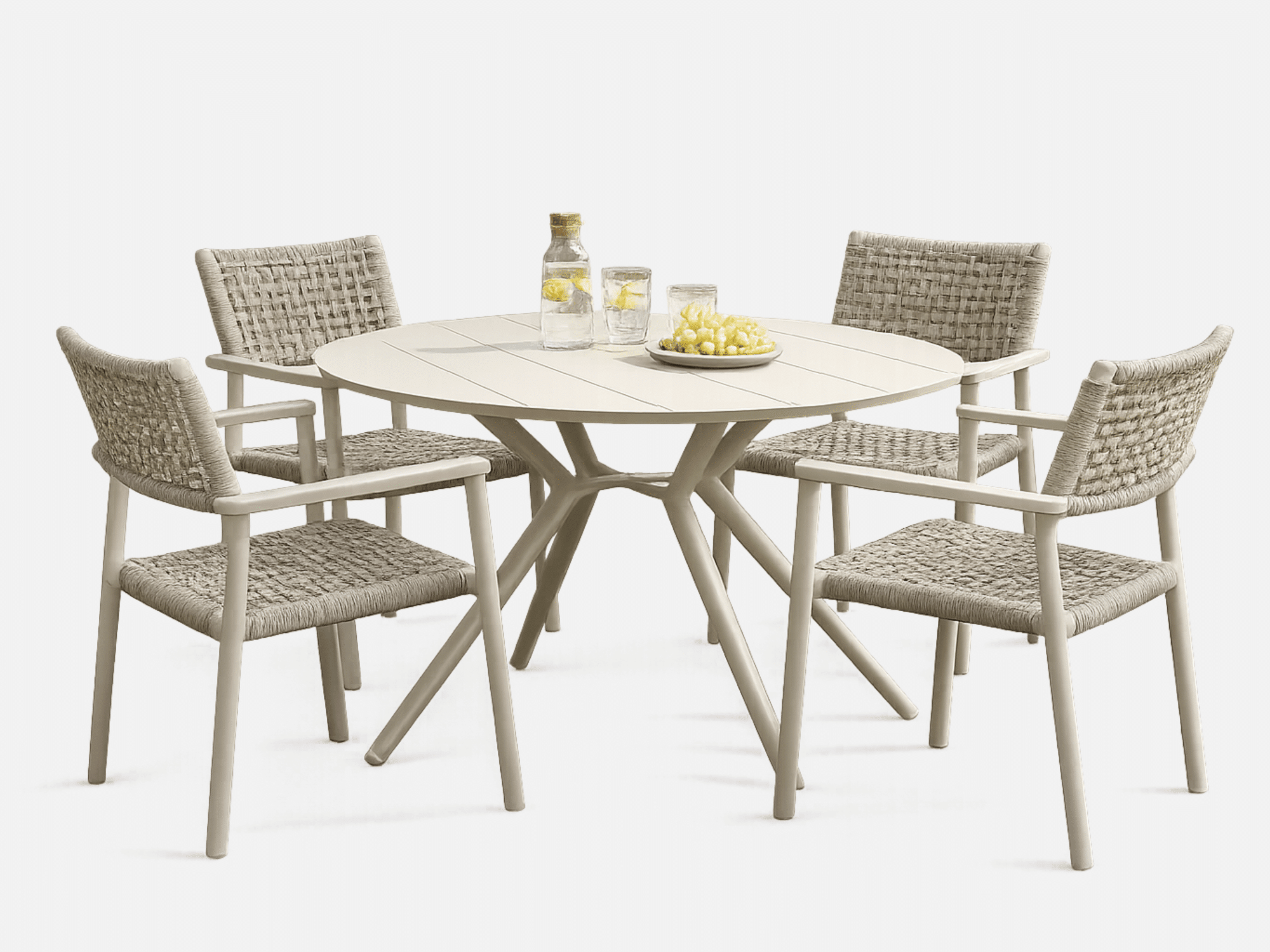 Havemøbelsæt Jamai/Corfu 126 cm Sand.