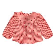 Flöss Molly Blus Berry Gingham 134 cm  Röd  134 cm  kvinna