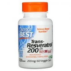 Doctor's Best Trans-Resveratrol with ResVinol-25 200mg Vcaps 60