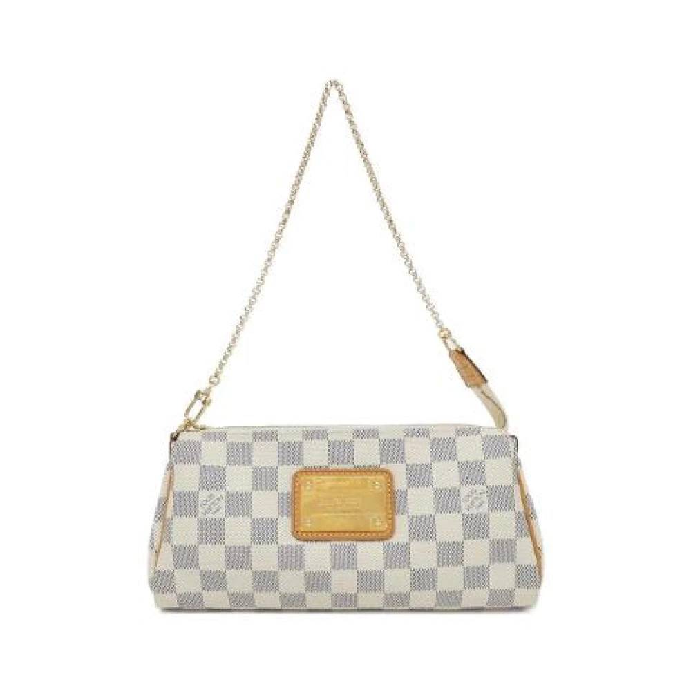 Louis Vuitton Vintage Pre-owned Eva Damier Azur Coated Canvas Skuldertaske - Vintage - Dame - Beige - ONE SIZE - Uld
