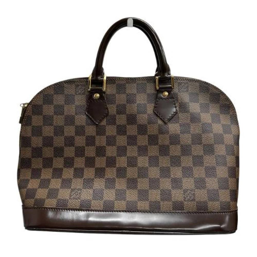Louis Vuitton Vintage Pre-owned Alma Damier Håndtaske - Vintage - Dame - Brun - ONE SIZE - Læder