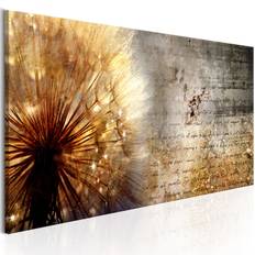 Billede - Golden Dandelion - 120 x 40 cm - På italiensk lærred