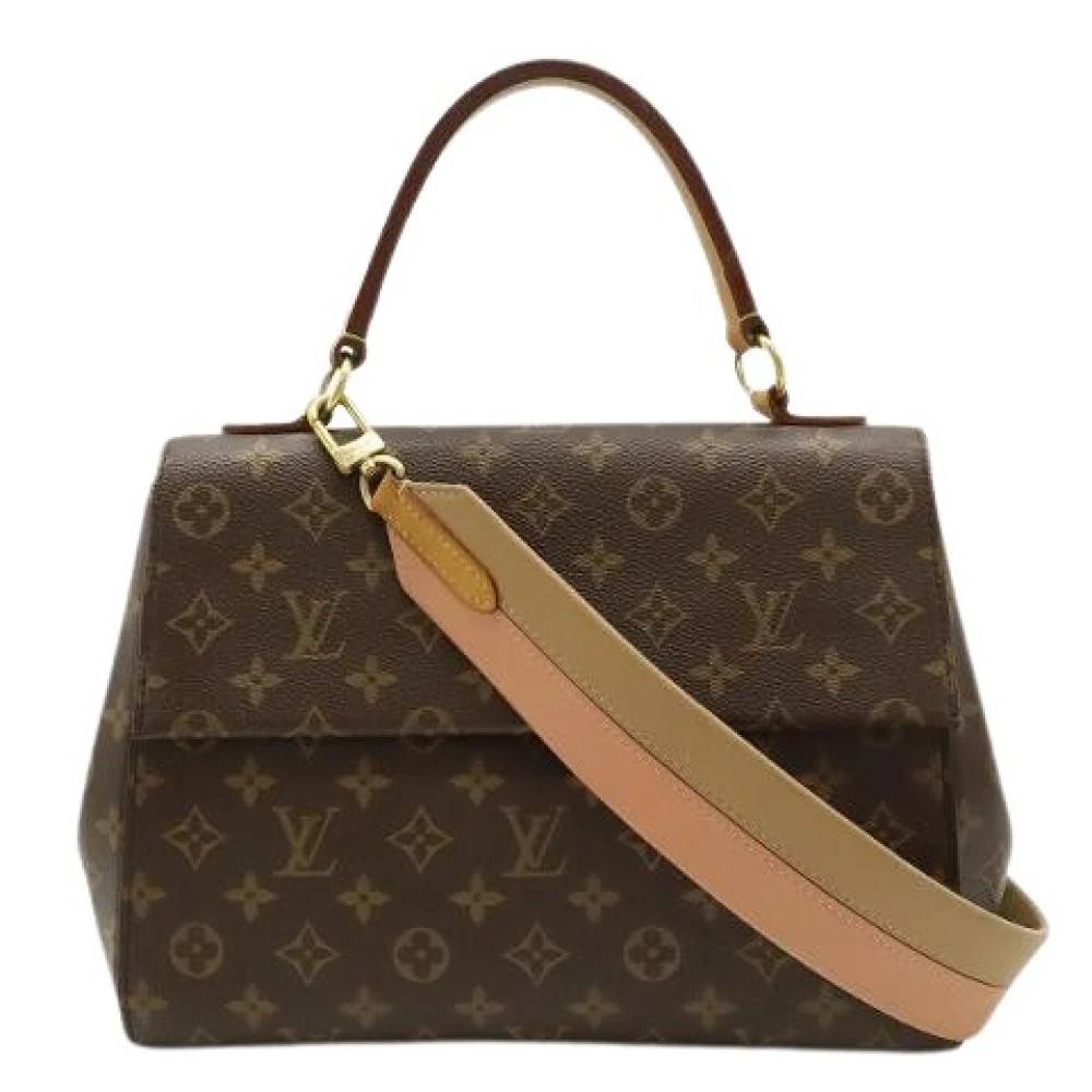 Louis Vuitton Vintage Pre-owned Monogram Cluny MM Håndtaske - Vintage - Dame - Brun - ONE SIZE - Uld