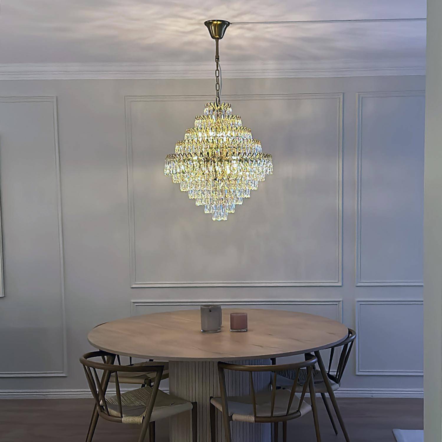 Kristallkrona Texas Guld Ø 60cm | Kristallkrona | Vesani