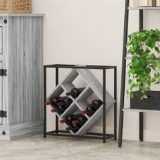 Vinskåp Grå Sonoma 51x18x52,5 cm Konstruerat Trä