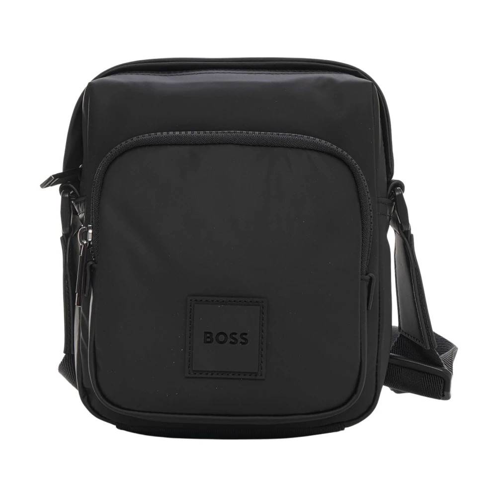 Boss Oryo_NS Zip Shoulder Bag - Tasker - Herre - Sort - ONE SIZE - Uld