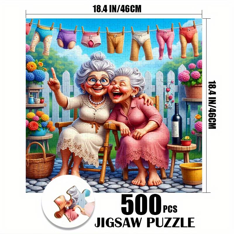 : 500/1000pcs Large Paper Jigsaw Puzzle Toy, Exquisite Game Gift, Family Interactive Game Puzzle, Diy Decoration, Brain-challenging Holiday Gift