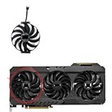 Datorkomponenter 7PINCF1010U12S 6800XT GPU FAN Compatible with RX 6950XT 6900XT 6800 6700 XT TUF OC Graphic Card Cooling Fans(Fan A)