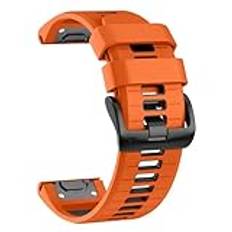 U-LIMVE För Garmin Fenix 7X Pro/Fenix 7X/Fenix 6X Pro/Fenix 6X/Fenix 6X/Fenix 5X/Fenix 3 klockband, 26 mm QuickFit silikon ersättningsarmband