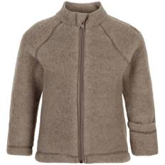 Mikk-line - Merinould fleecejakke - Brun - str. 2 år/92 cm