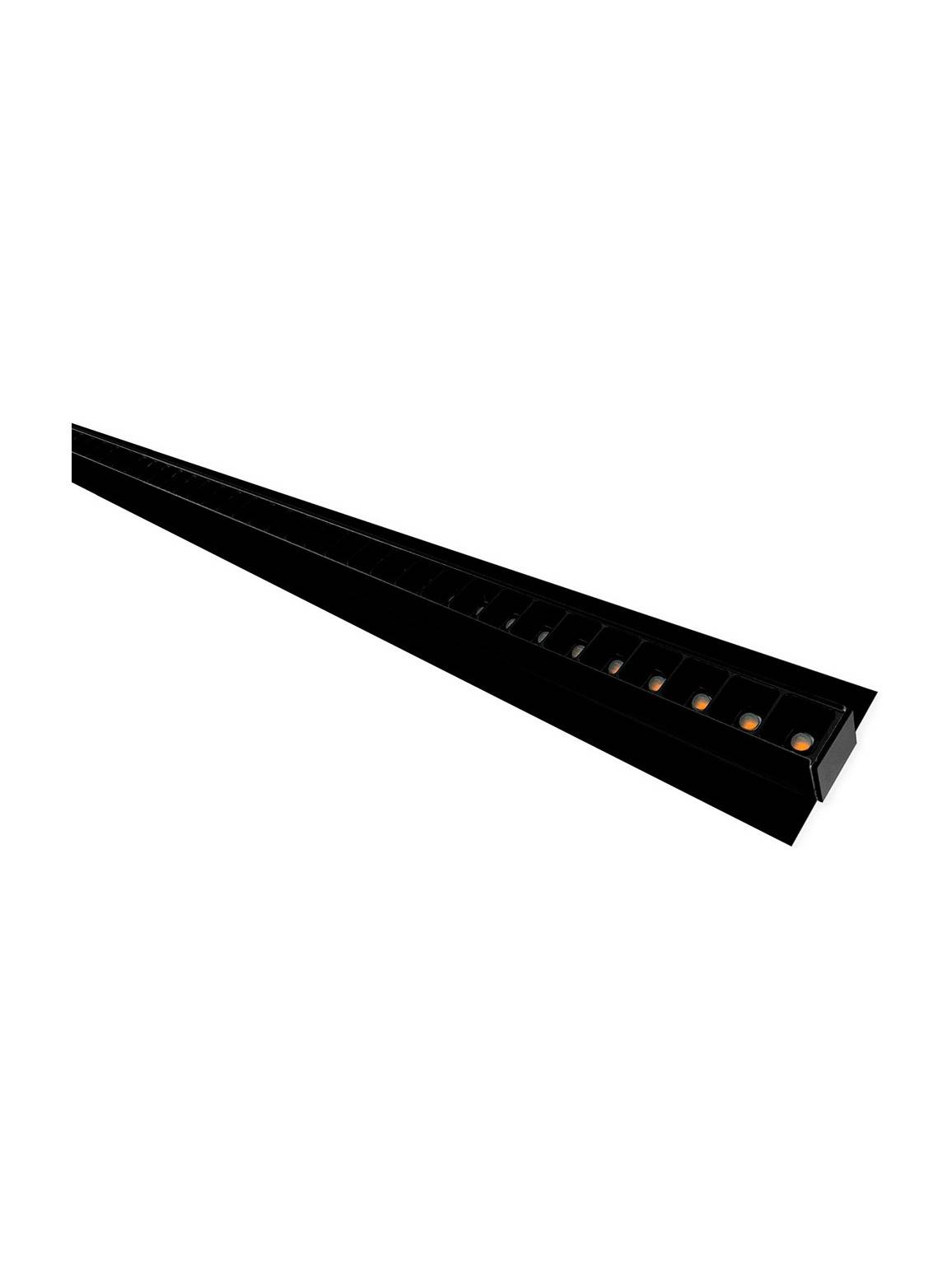 HiluX - Troldtekt LED-skinne UGR<16 - 120 cm - 36W - 3000K - CRI90 - 35 mm plade - Sort/Sort.
