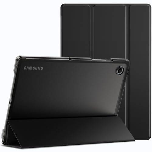 JETech Fodral för Samsung Galaxy Tab A8 10,5 Tum 2021 (SM-X200/X205/X207), Smal Genomlysande Tillbaka Skal Trifold Folio Stativ Skyddande Tablett Case, Automatisk Väckning/Sömn (Svart)