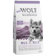 Økonomipakke: 2 x 12 kg Wolf of Wilderness - Mix: 2 varianter, Sunny Glade & Wild Hills