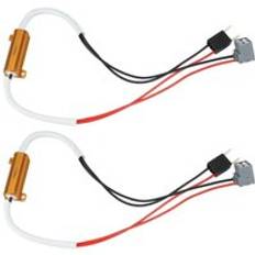 2x h7 led -strålkastare canbus -avkodare felfri anti -flimmermotståndsavbrytare för led -strålkastare dimljus 12v 50w