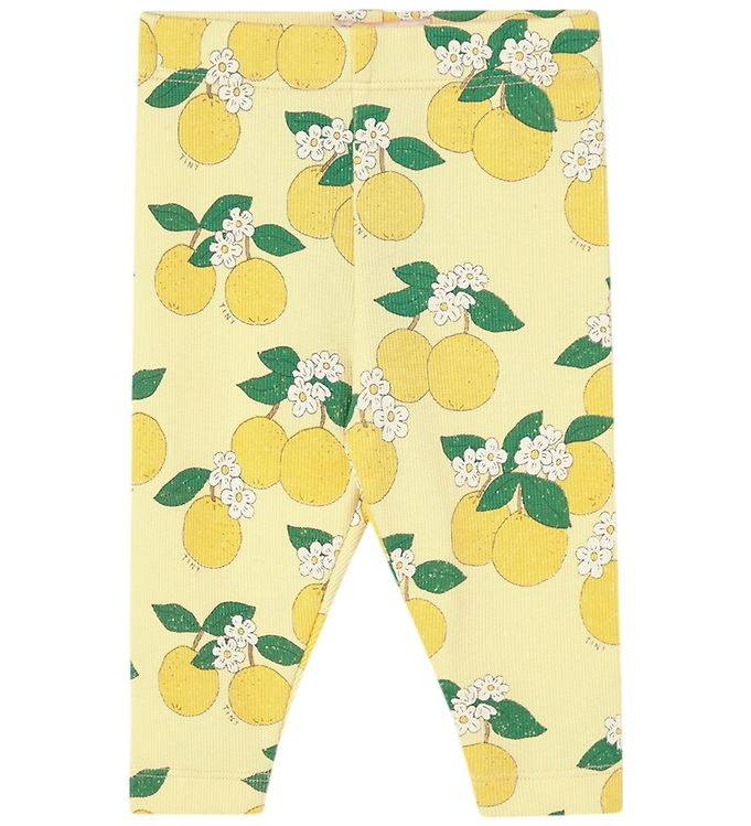 Tiny Cottons Leggings - Rib - Oranges - Mellow Yellow - Tiny Cottons - 9 mdr - Leggings