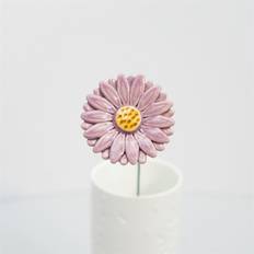 Blomst i keramik - Gerbera Ø5 cm. - Lilla