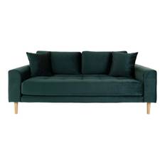 Lido 2,5 Personers Sofa - Sofa i mørkegrønt velour