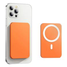 KT01 10000mAh Magnetic Wireless Power Bank Upgraded Large Capacity Mini Size 20W Portable Charger - Orange