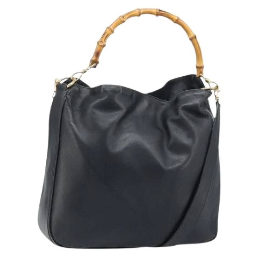 Gucci Vintage Pre-owned Vintage Skuldertaske - Vintage - Dame - Sort - ONE SIZE - Uld