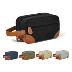 1-Pack Retro Men's Toiletry Bag, Premium Oxford Material, Large Capacity, Multi-Function Portable Cosmetic Bag Storage Bag, Zipper Closure, Easy To Cl - Multicolor - Black,Grey,Blue