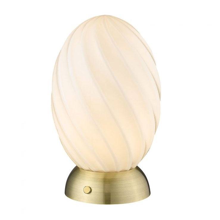 Twist Oval bordlampe fra Halo Design - Messing
