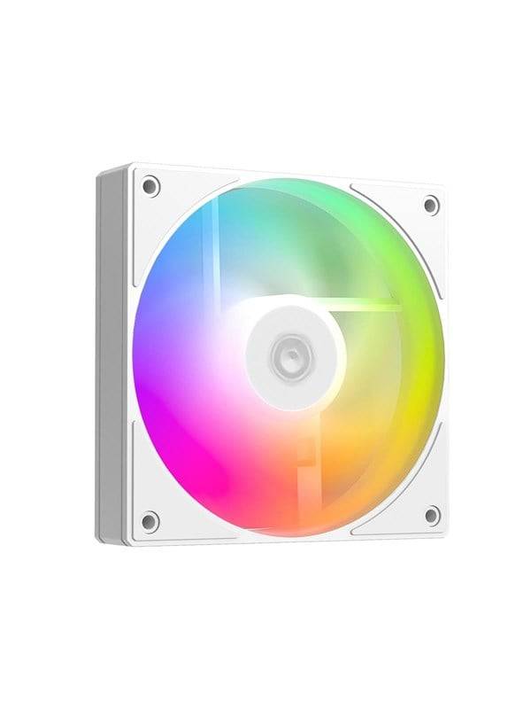 ID-Cooling AS-120 ARGB Reverse - Chassi fläkt - 120mm - Vit med RGB-ljus