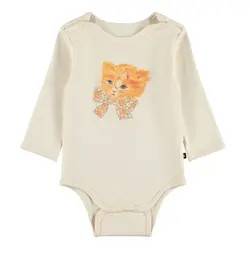 Molo Foss Langærmet Body - Retro Kittens 62