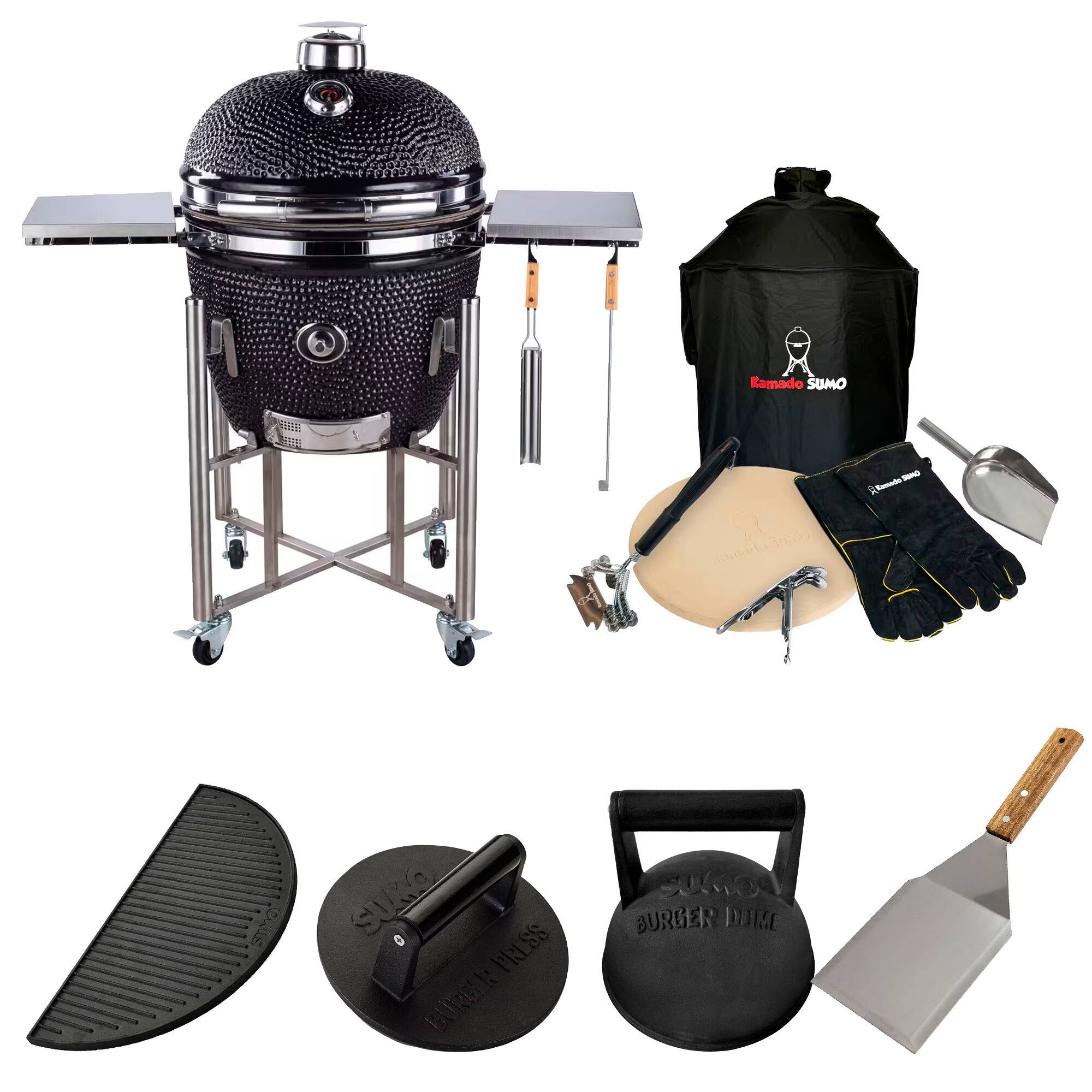 Kamado sumo Signature Pro med smashpakke