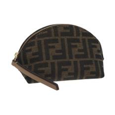 Fendi Vintage, Pre-owned, Dam, ONE Size, Förhandsvisad Tryckt Dragkedjepåse