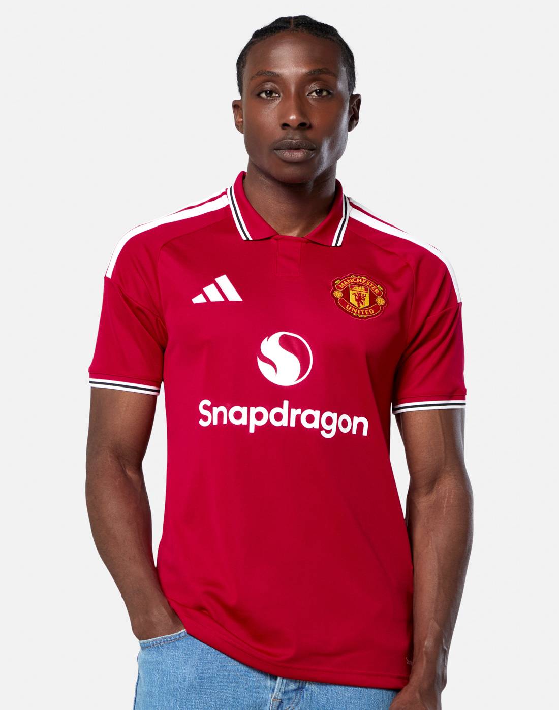 Men's adidas Adults Manchester United 26/27 Home Jersey in Red | Polyester