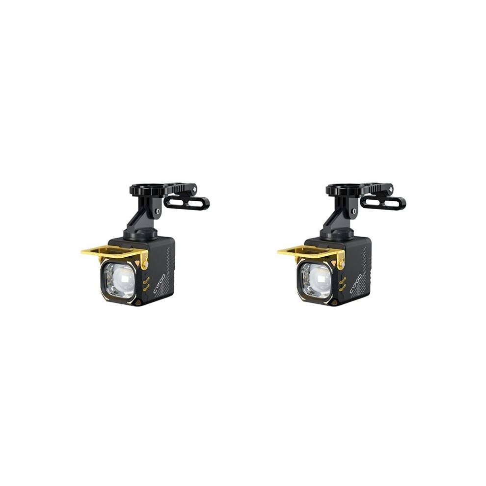 2X Bike Headlight Rechargeable Bicycle Flashlight Handlebar Road Highlight Front Lamp Bicycle Accessories