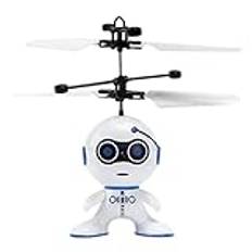 Rc flygande robot | Induktion Rc Robot Drone Toy - Fjärrstyrda partyfavoriter, säkra flygleksaker för barn, flickor, inomhus i åldern 3+