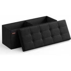 Sittbänk med förvaring - Sitskista 120 L, 110 x 38 x 38 cm Svart