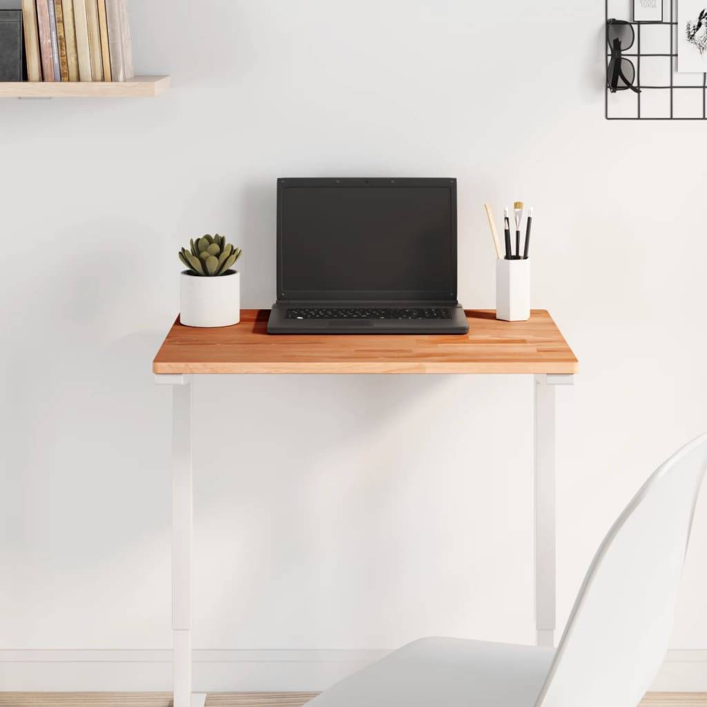 vidaXL bordplade 60x40x1,5 cm rektangulær massivt bøgetræ