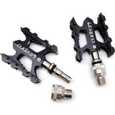 Litepro cykel snabbkopplingspedal aluminiumlegeringspedal brompton fällbar cykel mountainbike road cykelpedaler - Svart