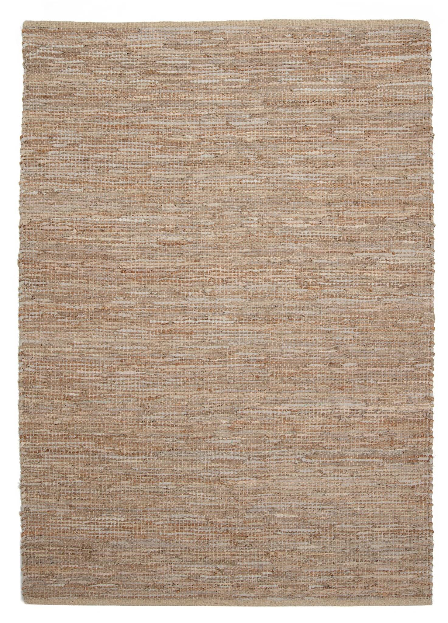 Polytuft - Texas læder tæppe Polytuft Beige - - Løse tæpper.