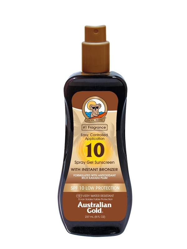 Australian Gold Instant bronzer spraygel SPF 10