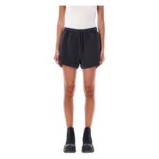 Ganni, Shorts, Dam, Svart, S, Bomull, Lätt Isoli Elastiska Shorts Phantom Aw24