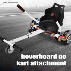 Hoverboard sätestillbehör för alla 6 -10 hoverboard justerbar tillbehör Go kart balansering svart