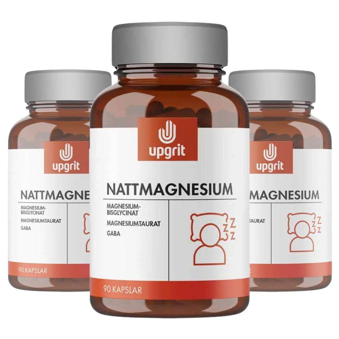 3-pack Nattmagnesium, 90 kapslar