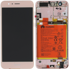 HUAWEI HONOR 8 skärm med LCD, ram & batteri - Rosa