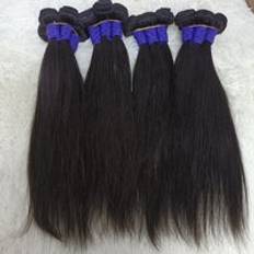 Letsfly Cheap Remy Virgin Human Hair Straight Hair Bundles Extensions Brazilian Straight Bundles