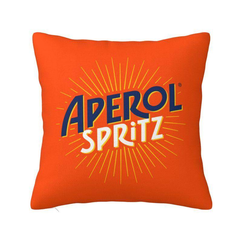 Aperols Spritz Kudde Sovrumsdekoration Lyxkuddar för Soffa Fyrkantigt Kuddfodral red