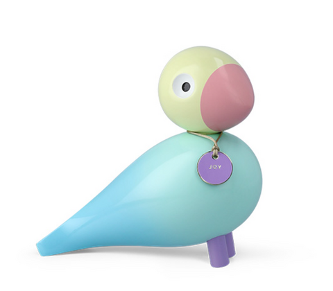 Kay Bojesen Story Birds Glæde sangfugl lyseblå H15,5 cm